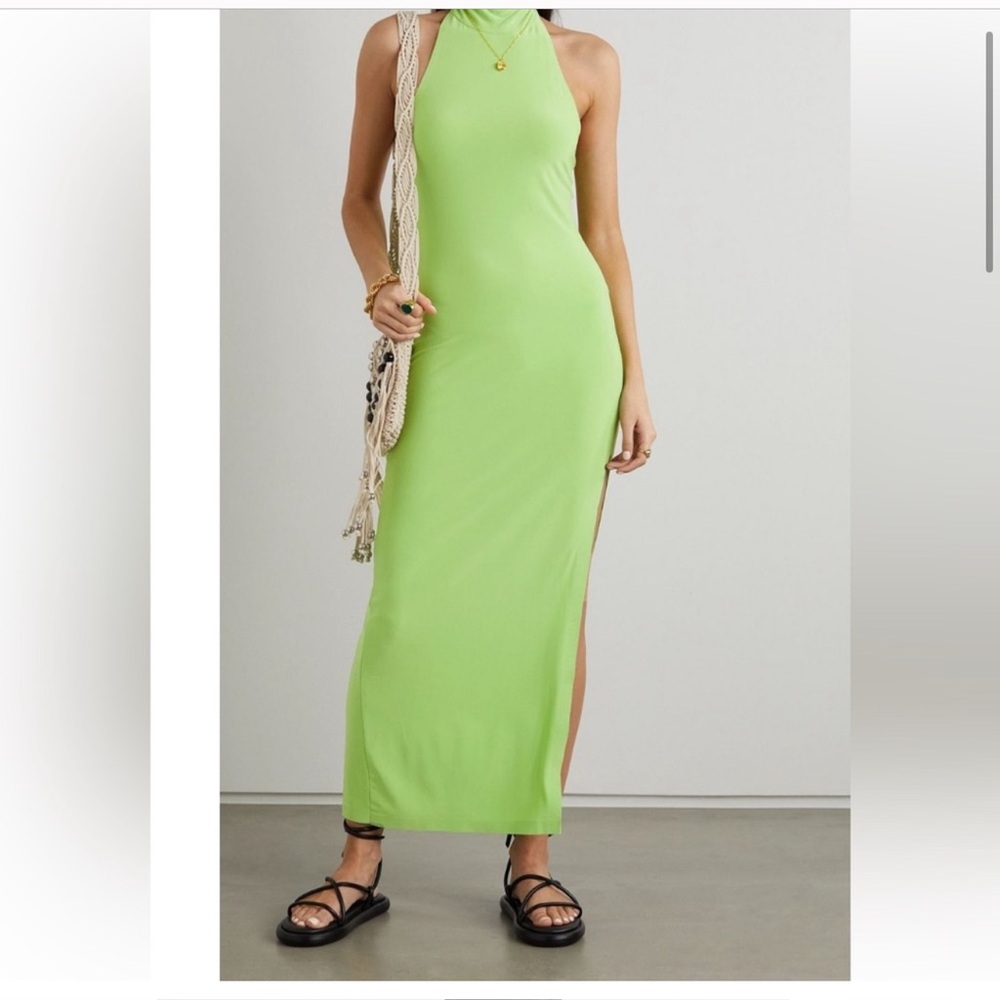 Norma Kamali S lime yellow